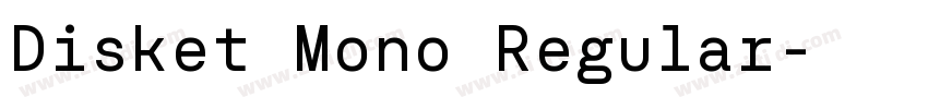Disket Mono Regular字体转换